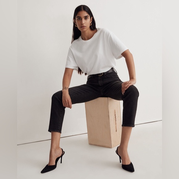 Madewell Denim - Madewell The Momjean in Hillshore Wash